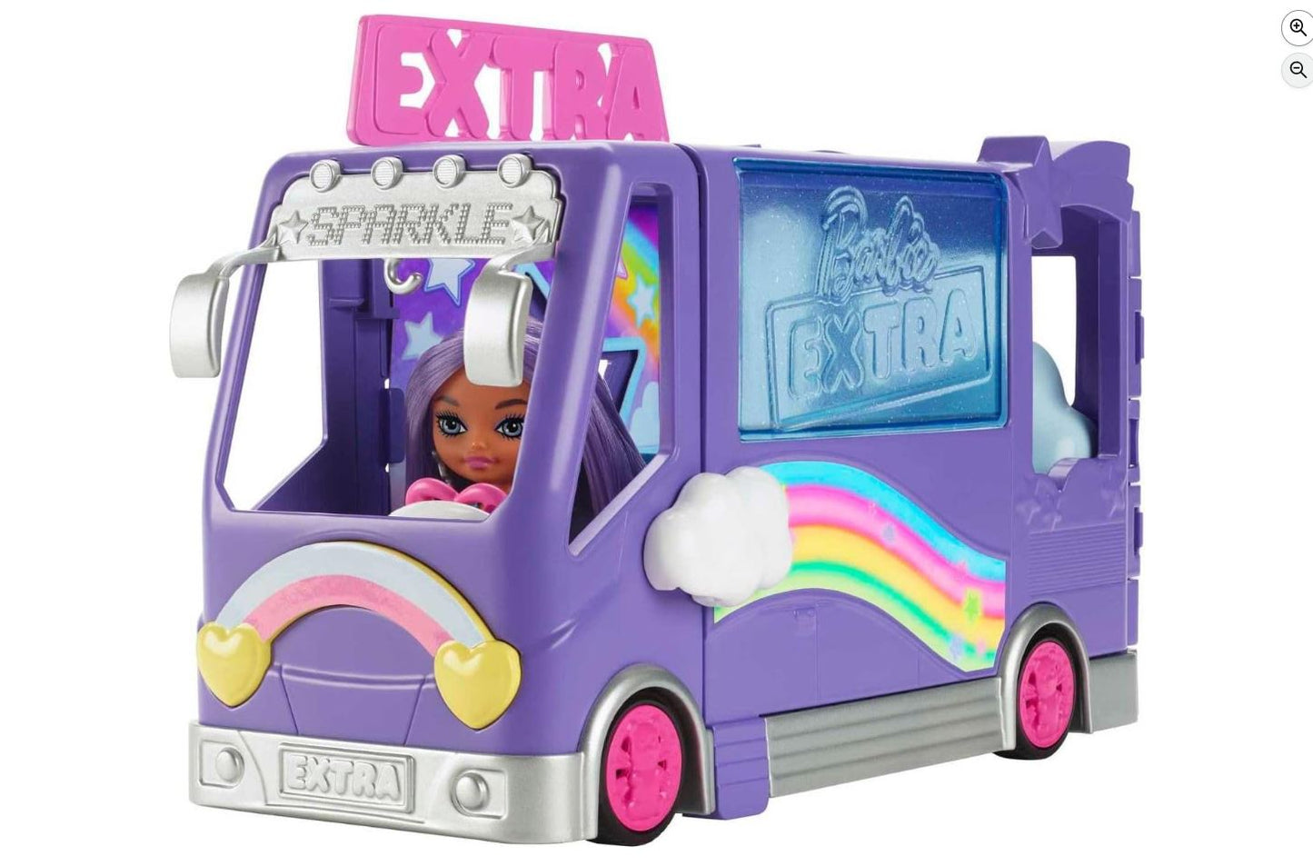 Barbie Extra Mini Mini’s – Toerbus Speelset (met pop en accessoires)