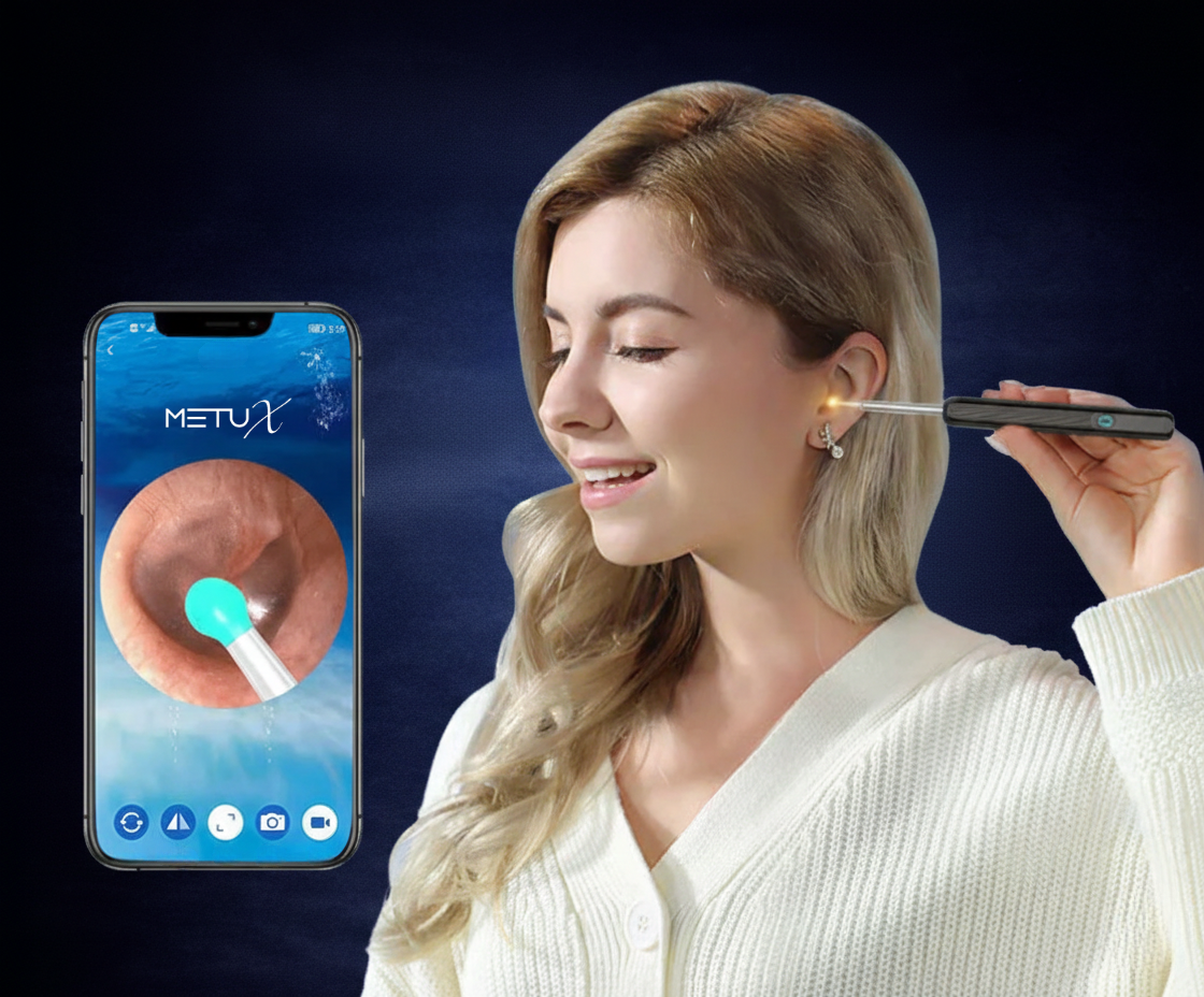 MetuX® Oorsmeerverwijderaar met Camera Wit - Ultra HD Camera