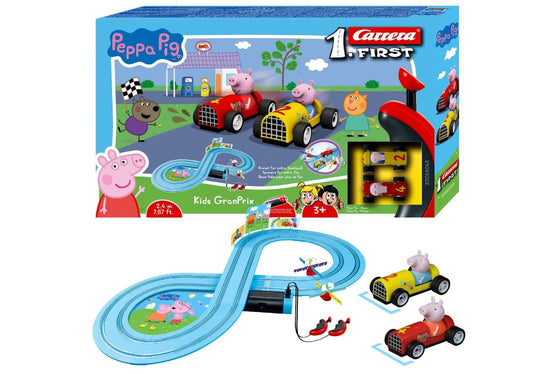 Carrera First – Peppa Pig Kids Gran Prix Racebaanset (2,4 m)