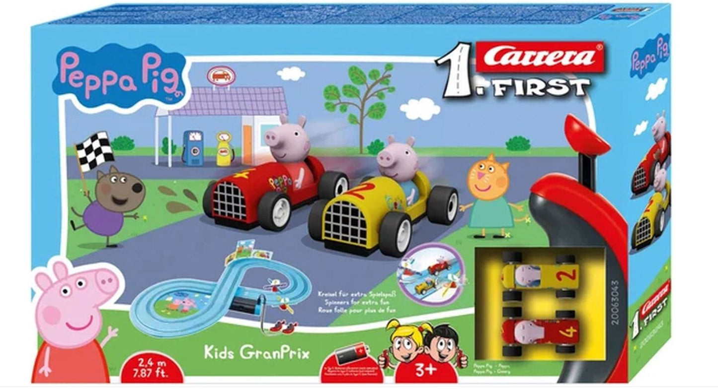 Carrera First – Peppa Pig Kids Gran Prix Racebaanset (2,4 m)