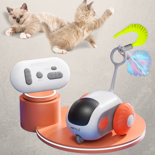 MetuX® - Interactief Auto Kattenspeeltjes - Dierenspeelgoed - Oranje