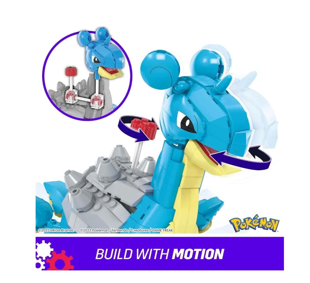 Mega Pokémon – Lapras Bouwset (527 onderdelen, 18 cm)
